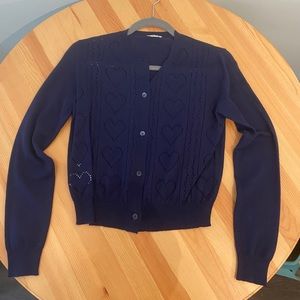Miu Miu heart cardigan